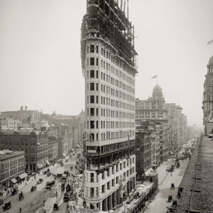 Old Photos of the Flatiron Building Under Construction in New York City, 1902_Ha