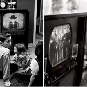 Avant Internet – 25 photos vintage montrant des enfants regardant la télévision dans le passé _ nan